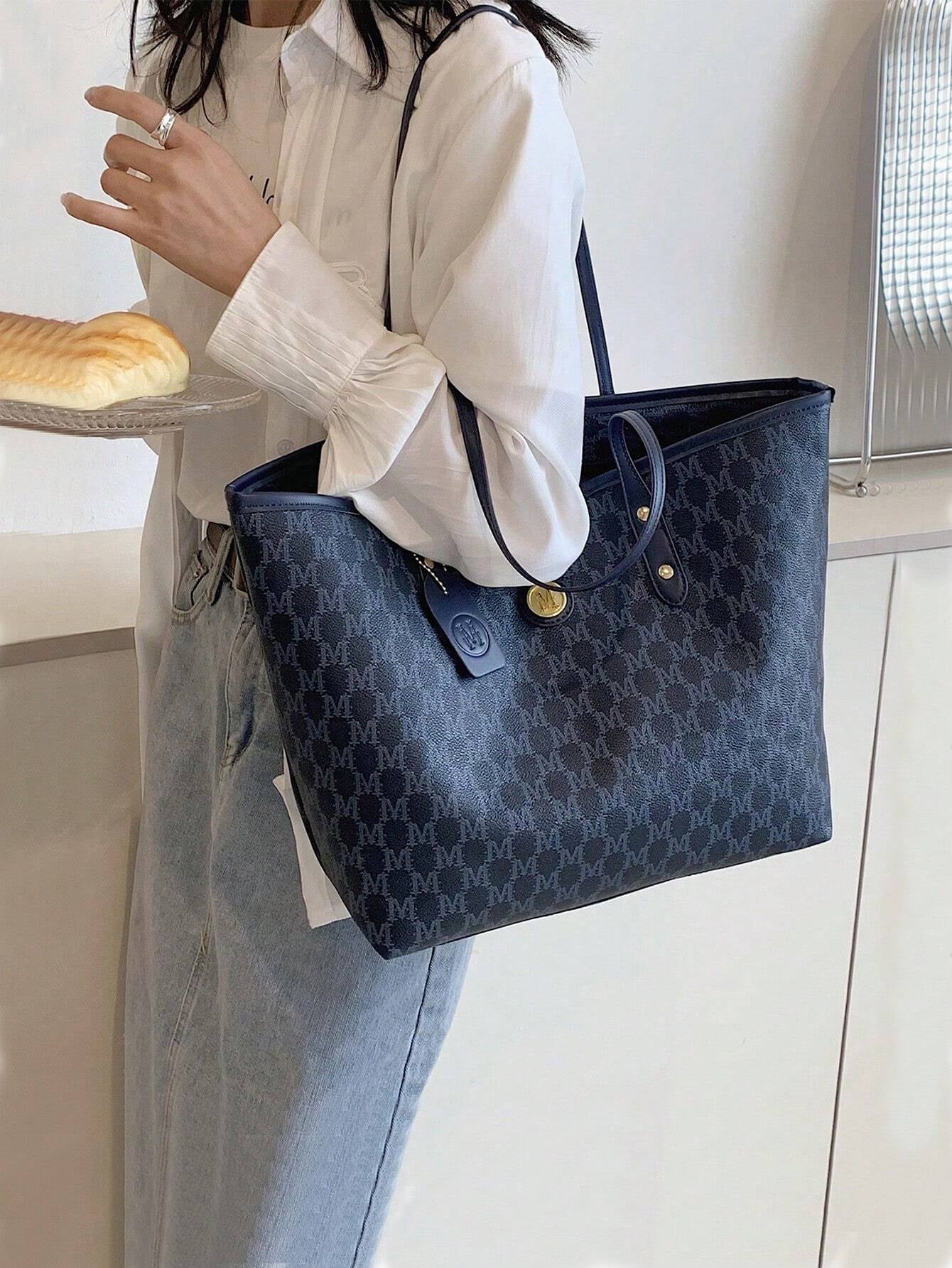 1Pc Bags, Handbags, High-Quality Bags, 2024 New Fashion Versatile Luxury Handbags, Shoulder Bags, Large-Capacity Office Shoulder Bags, Suitable For, Giving Gifts to Girlfriends, Shopping, Dating, Traveling and Playing, Work and Other Scenes.